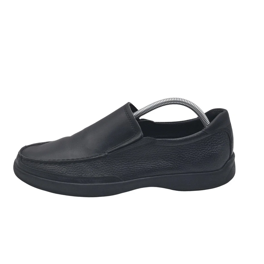 Bostonian Shoes Mens Size 9.5 Black Leather Slip On Oxford Dress‎ Comfort